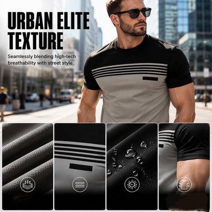 ⌛Limited-Time Offer-Men's Casual Printed Short Sleeve Crewneck T-Shirt