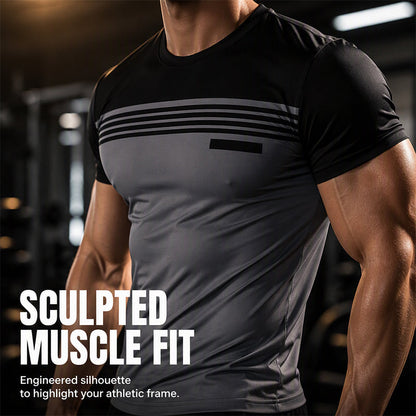 ⌛Limited-Time Offer-Men's Casual Printed Short Sleeve Crewneck T-Shirt