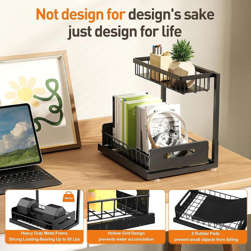 2-Tier Carbon Steel Organizer