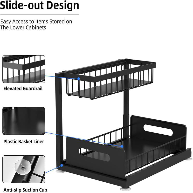 2-Tier Carbon Steel Organizer