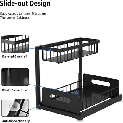 2-Tier Carbon Steel Organizer
