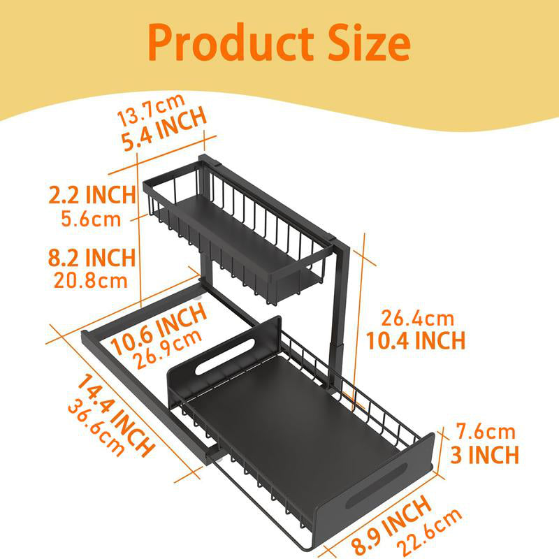 2-Tier Carbon Steel Organizer