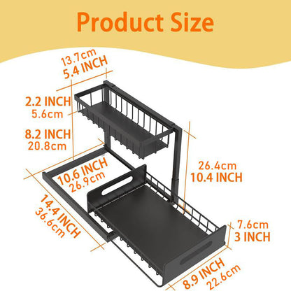 2-Tier Carbon Steel Organizer