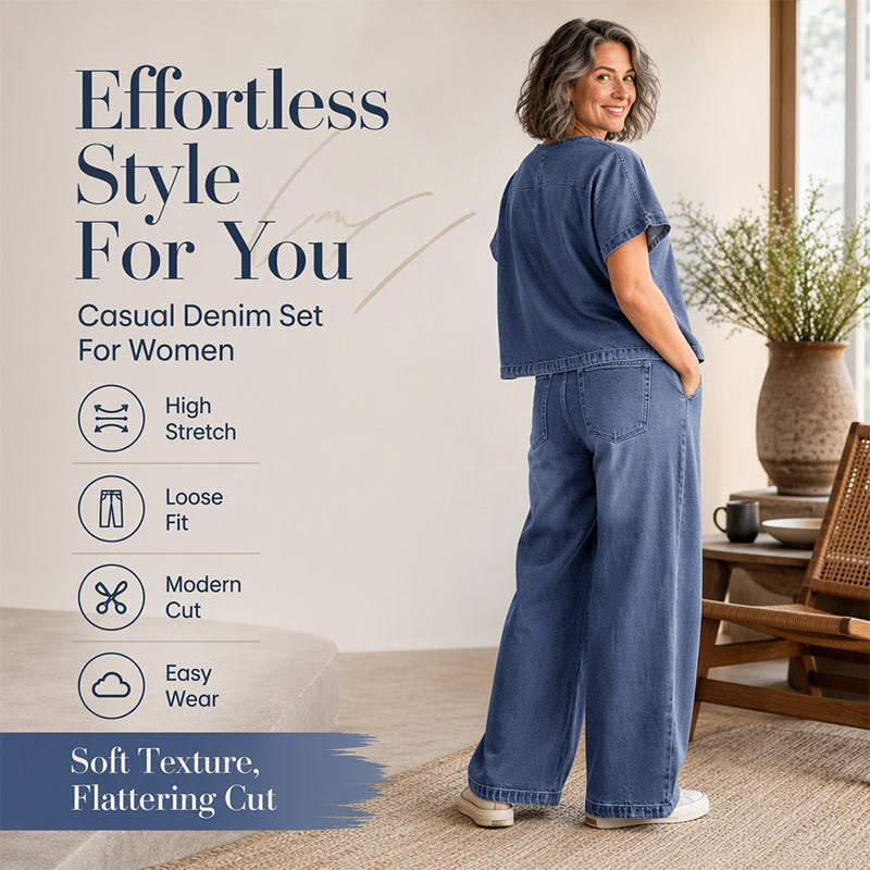 ⌛Limited-time offer-Women's Casual Straight-Leg Cropped Jeans