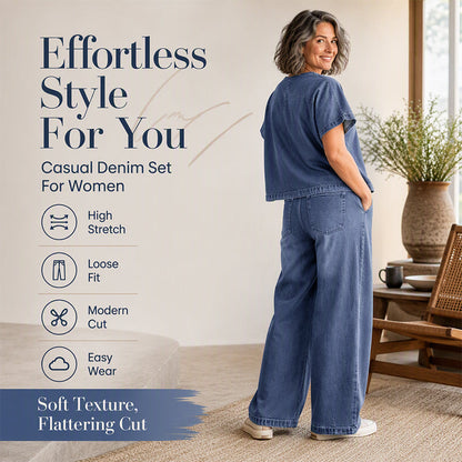 ⌛Limited-time offer-Women's Casual Straight-Leg Cropped Jeans