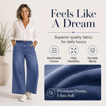 ⌛Limited-time offer-Women's Casual Straight-Leg Cropped Jeans