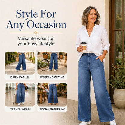 ⌛Limited-time offer-Women's Casual Straight-Leg Cropped Jeans