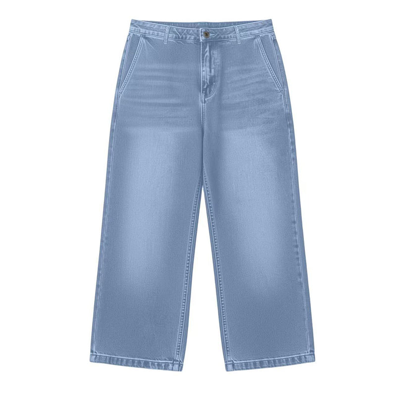 ⌛Limited-time offer-Women's Casual Straight-Leg Cropped Jeans