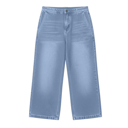 ⌛Limited-time offer-Women's Casual Straight-Leg Cropped Jeans