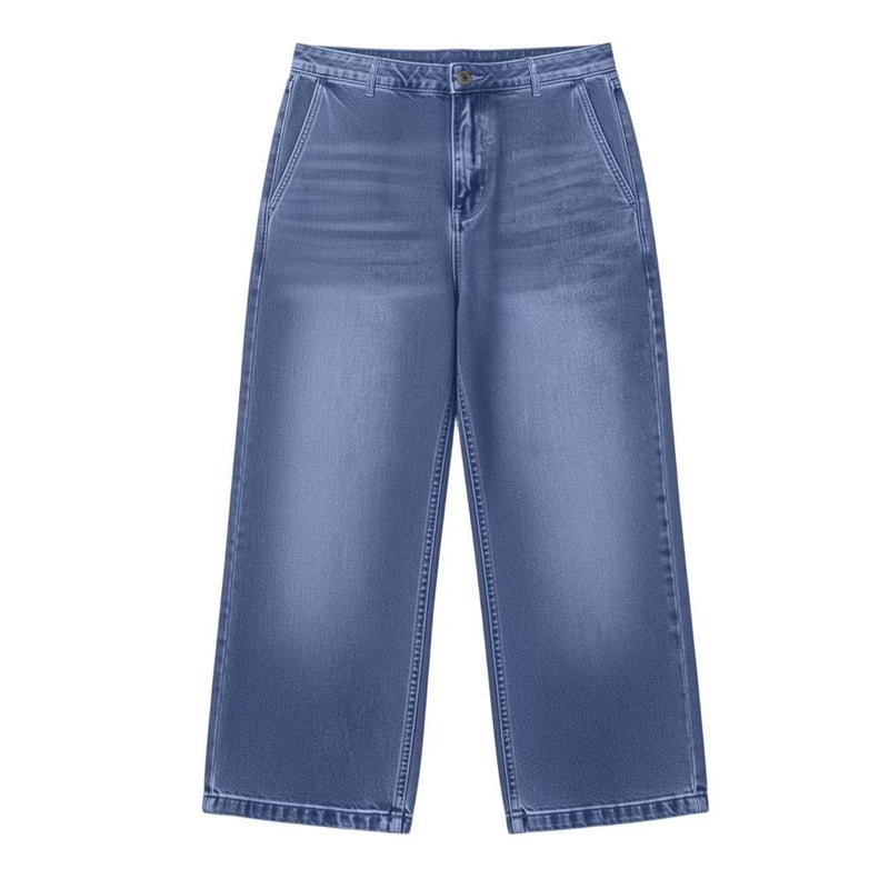 ⌛Limited-time offer-Women's Casual Straight-Leg Cropped Jeans