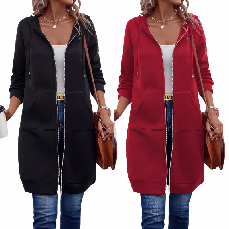 🔥✨ Women's Zip-Up Fleece Hoodies