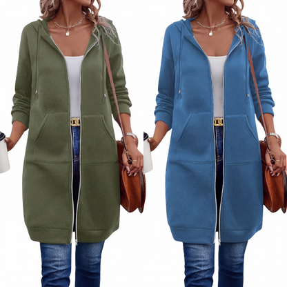 🔥✨ Women's Zip-Up Fleece Hoodies