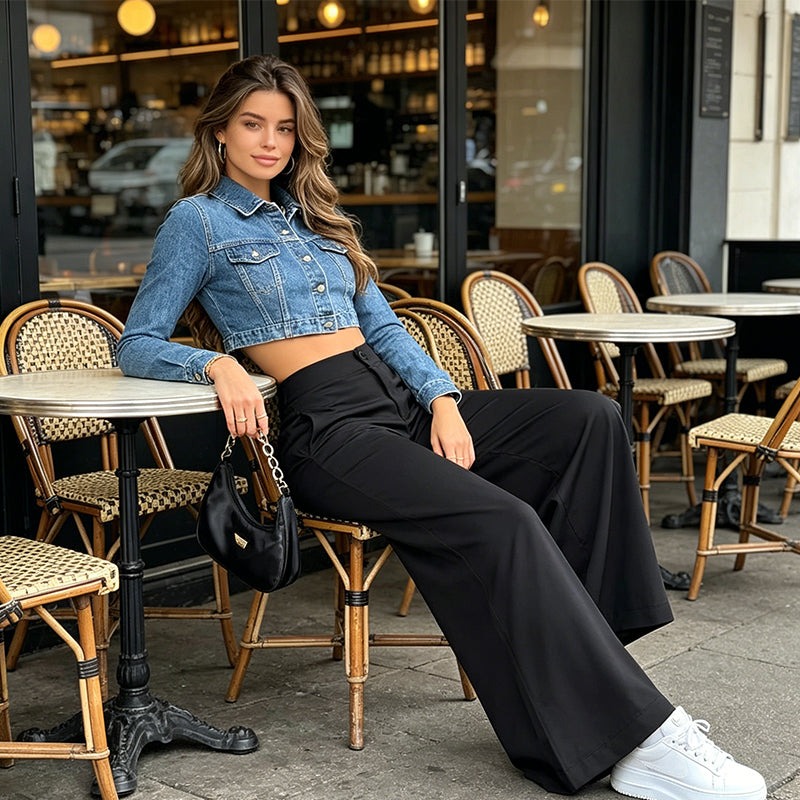 ⌛Limited-time offer-Women’s Comfortable Loose Fit Palazzo Lounge Pants