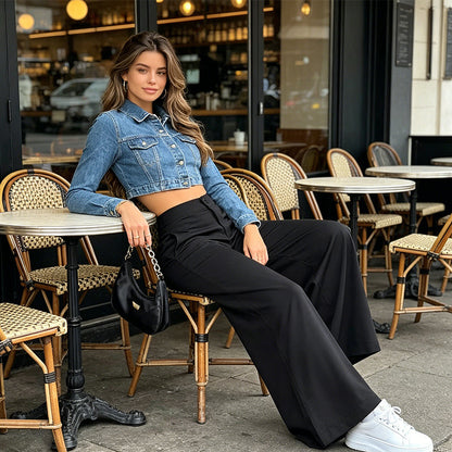 ⌛Limited-time offer-Women’s Comfortable Loose Fit Palazzo Lounge Pants