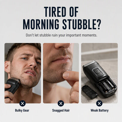 ⚡ Men's Portable Electric Shaver – Compact, Powerful & Travel-Ready for a Smooth Shave Anywhere ✨🧔