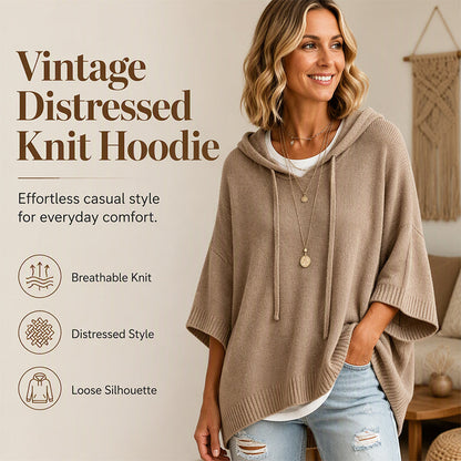⌛Limited-time offer-Women's Hooded Drawstring Knit Pullover