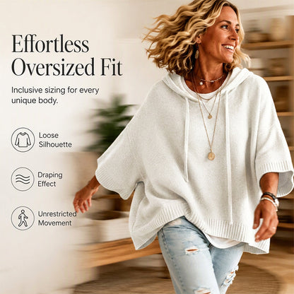 ⌛Limited-time offer-Women's Hooded Drawstring Knit Pullover
