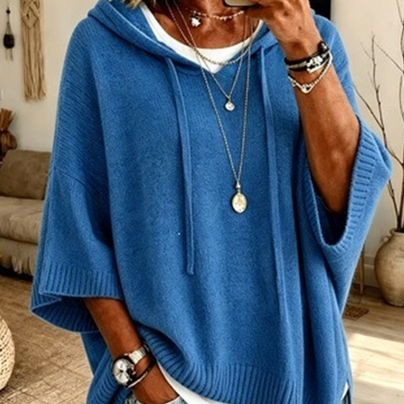 ⌛Limited-time offer-Women's Hooded Drawstring Knit Pullover