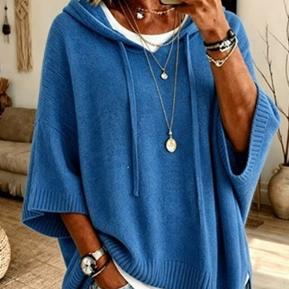 ⌛Limited-time offer-Women's Hooded Drawstring Knit Pullover