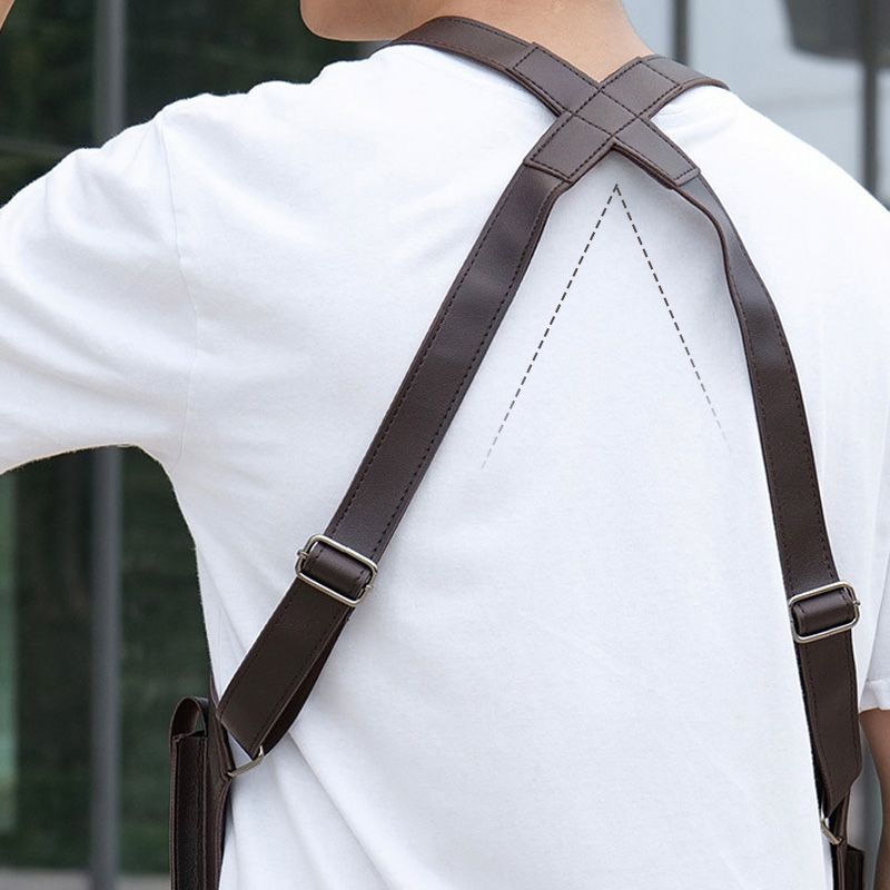 🎒 Carry Smarter | Men's Anti-Theft Multi-Pocket Water-Resistant PU Tactical Shoulder Bag