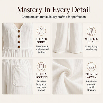 ⌛Limited-time offer-Women's V Neck Long Sleeve Jumpsuit