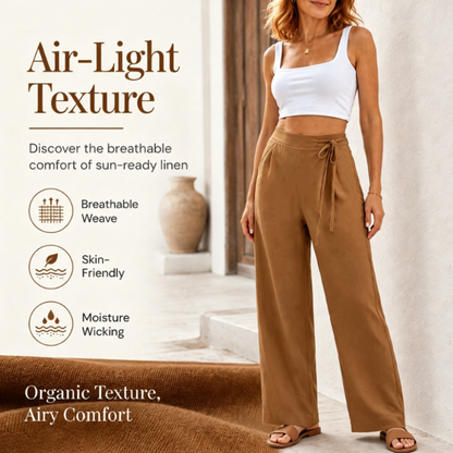 ✨New Arrivals & Special Offers-Women's High-Waist Drawstring Straight-Leg Pants