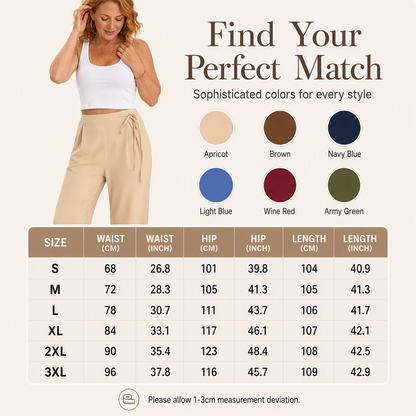 ✨New Arrivals & Special Offers-Women's High-Waist Drawstring Straight-Leg Pants