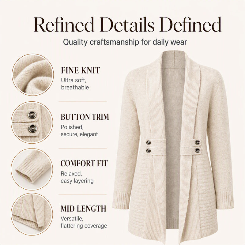✨New Arrivals & Special Offers-Women's Casual Double-Breasted Knit Cardigan