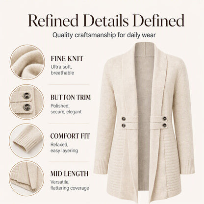 ✨New Arrivals & Special Offers-Women's Casual Double-Breasted Knit Cardigan