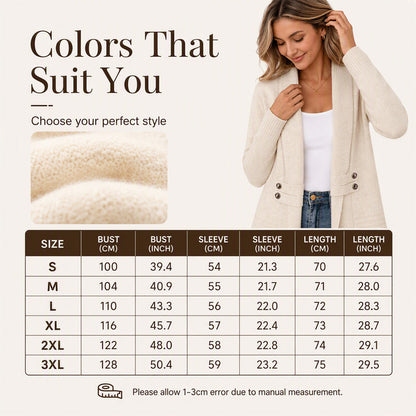 ✨New Arrivals & Special Offers-Women's Casual Double-Breasted Knit Cardigan