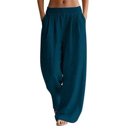 🌸Hot Sale 50% OFF👖 Women's Elastic Waist Wide-Leg Pants – Flattering Relaxed Fit For Everyday Comfort & Style 🤍