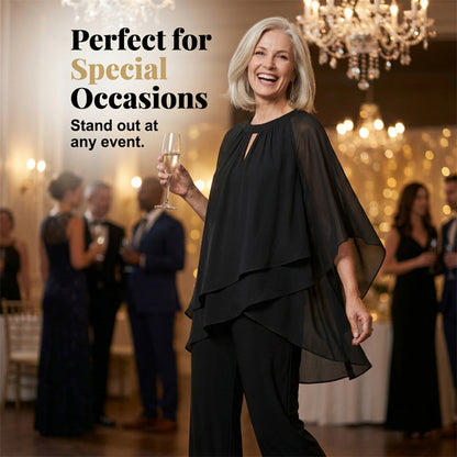⌛New Arrivals & Special Offers-Women's Elegant Asymmetrical Top & Pants Set