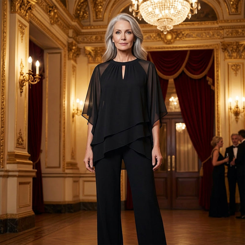 ⌛New Arrivals & Special Offers-Women's Elegant Asymmetrical Top & Pants Set