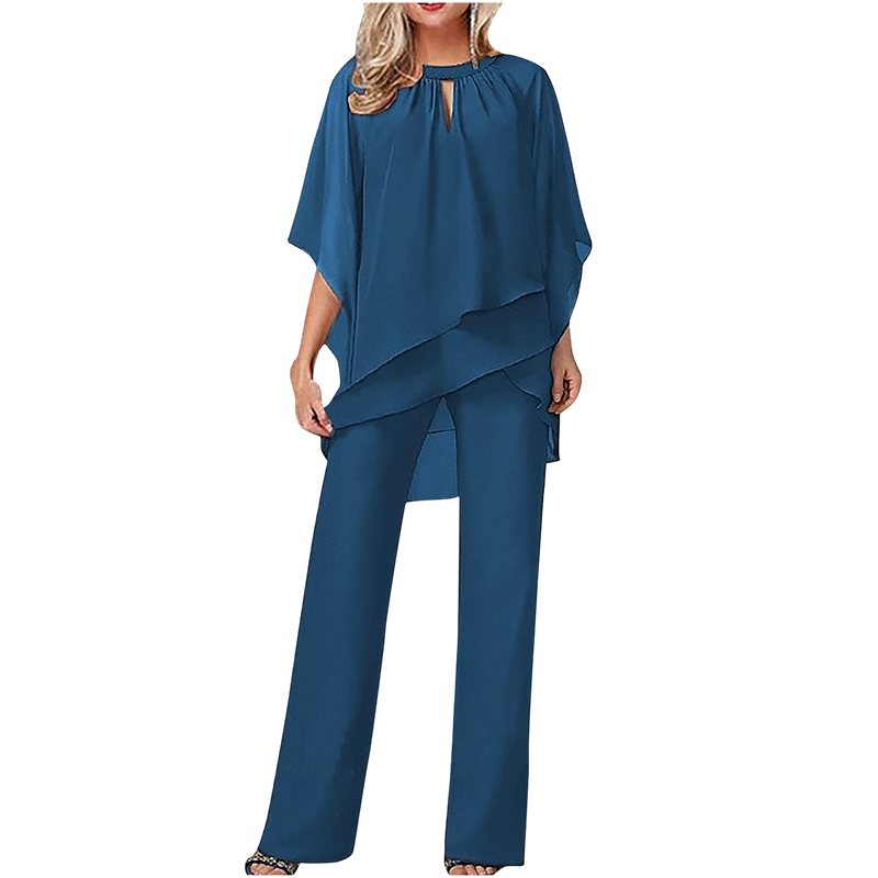 ⌛New Arrivals & Special Offers-Women's Elegant Asymmetrical Top & Pants Set