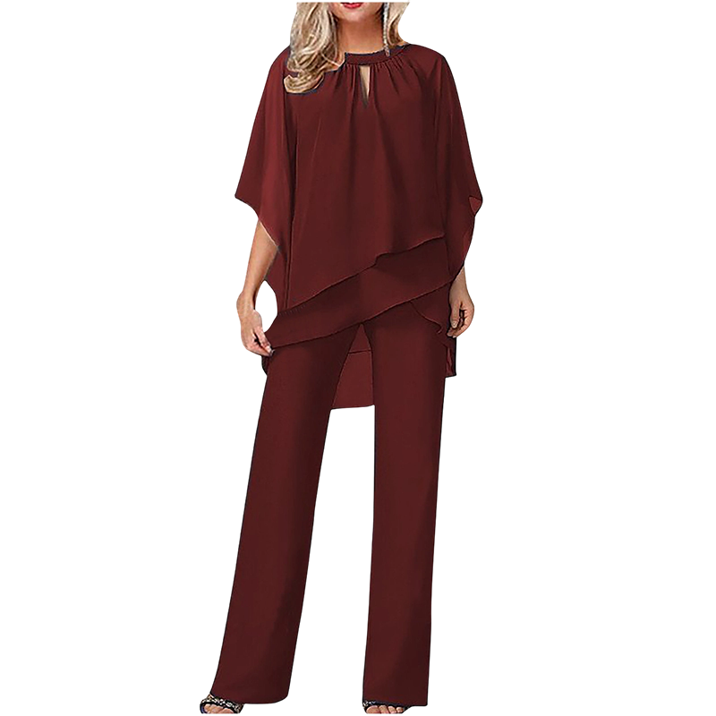 ⌛New Arrivals & Special Offers-Women's Elegant Asymmetrical Top & Pants Set
