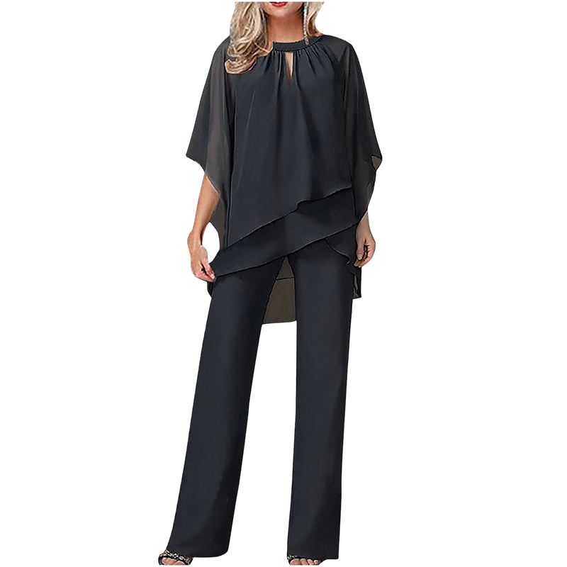 ⌛New Arrivals & Special Offers-Women's Elegant Asymmetrical Top & Pants Set