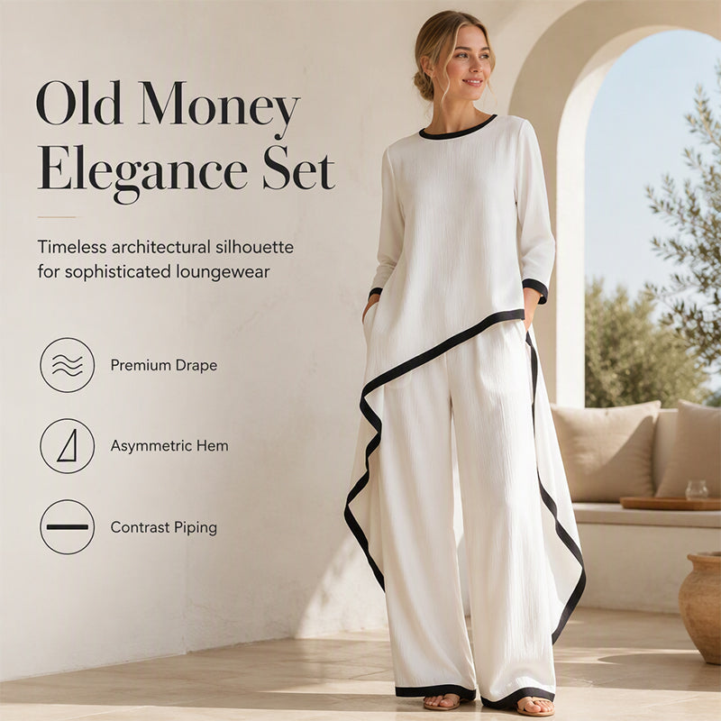 ⌛Limited-time offer-Women's Casual Tunic and Wide Leg Pants Set