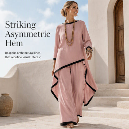 ⌛Limited-time offer-Women's Casual Tunic and Wide Leg Pants Set