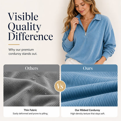 ⌛Limited-time offer-Relaxed Texture Zip Top