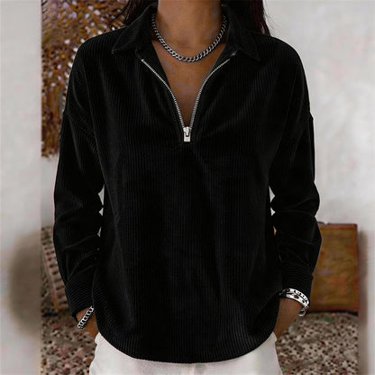 ⌛Limited-time offer-Relaxed Texture Zip Top