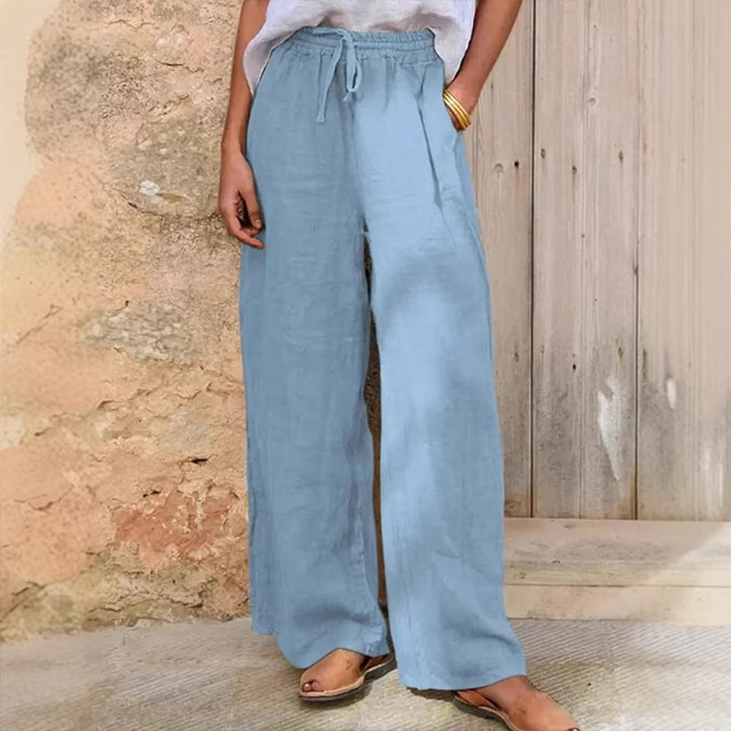 ⌛Limited-time offer-Women's Casual Drawstring Wide-Leg Pants