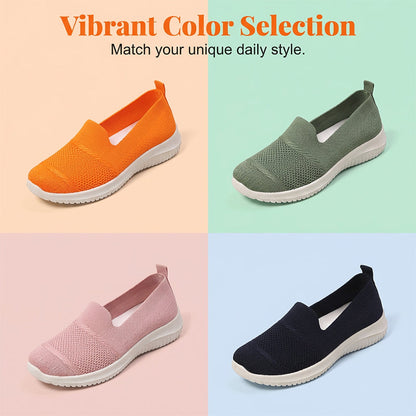 ⌛Limited-time offer-Women's Breathable Mesh Slip-On Walking Shoes