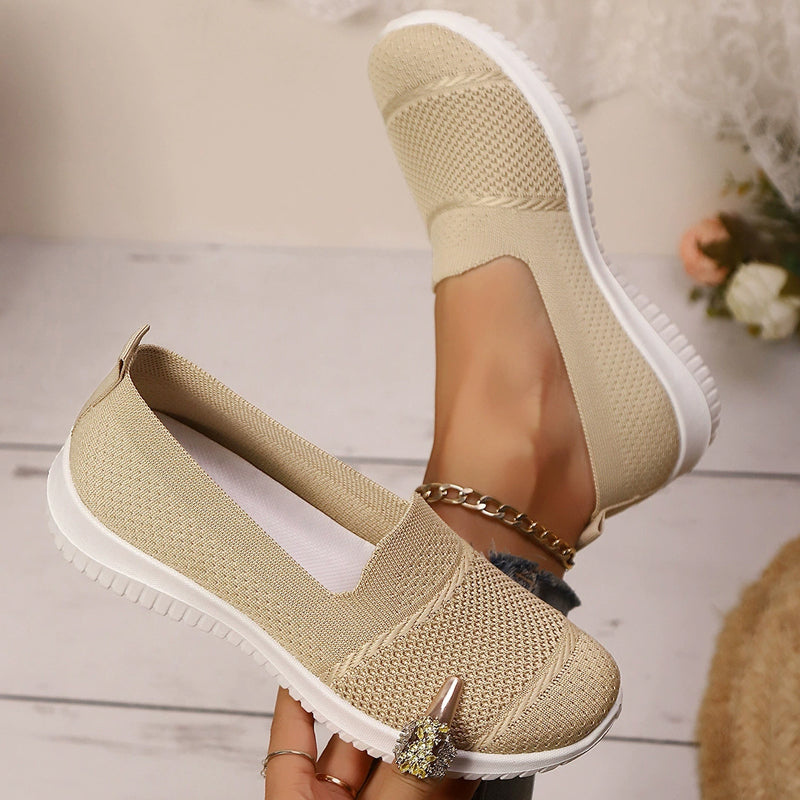 ⌛Limited-time offer-Women's Breathable Mesh Slip-On Walking Shoes