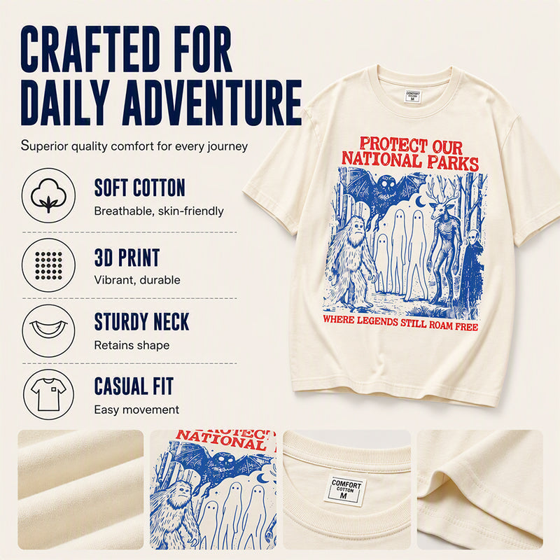 ✨New Arrivals: 50% Off-Retro Cryptid National Parks Graphic T-Shirt
