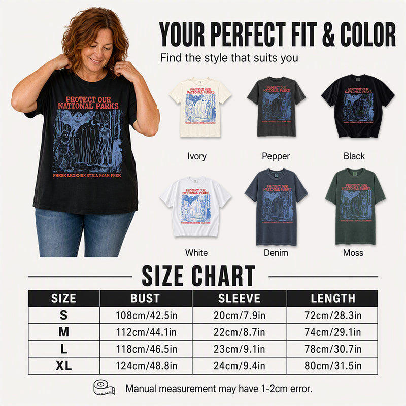 ✨New Arrivals: 50% Off-Retro Cryptid National Parks Graphic T-Shirt