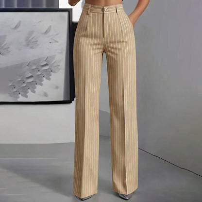 🍁New Fall Collection-Women's High-Waisted Striped Wide-Leg Pants