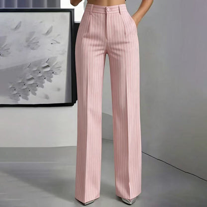 🍁New Fall Collection-Women's High-Waisted Striped Wide-Leg Pants