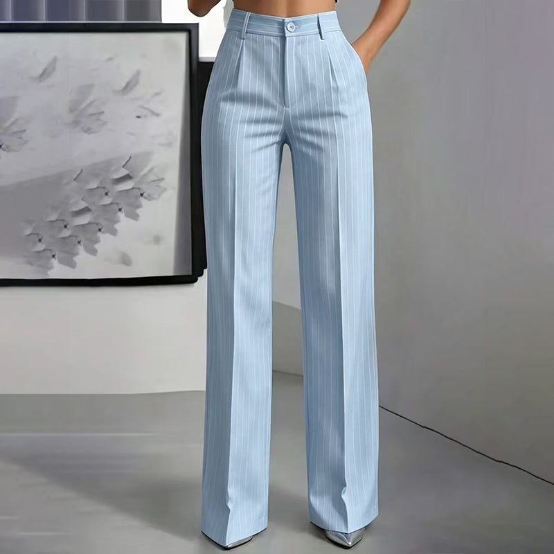 🍁New Fall Collection-Women's High-Waisted Striped Wide-Leg Pants