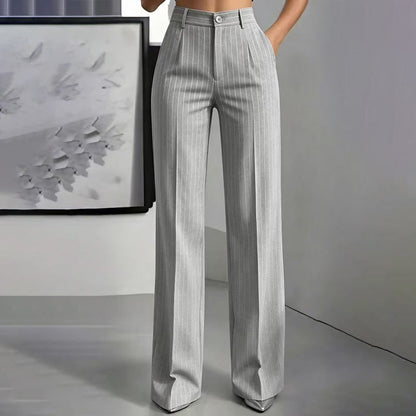 🍁New Fall Collection-Women's High-Waisted Striped Wide-Leg Pants