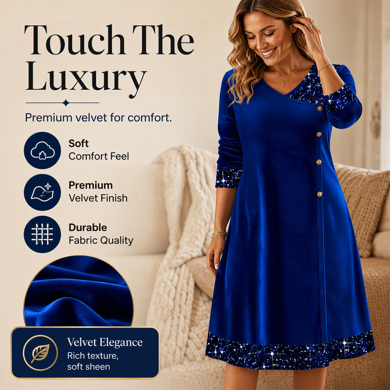 ⌛Limited-Time Offer-Women's Elegant Sequin V-Neck Dress